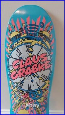 Santa Cruz Claus Grabke EXPLODING CLOCK Skateboard Deck Blue 50th Anniversary Santa Cruz Claus Grabke EXPLODING CLOCK Skateboard Deck Blue 50th Anniversary