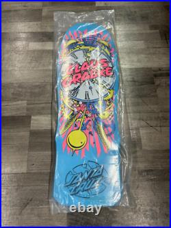 Santa Cruz Claus Grabke Exploding Clock 50th Anniversary Reissue Deck, Blue