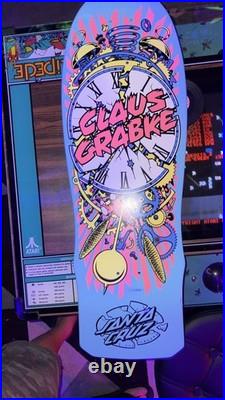 Santa Cruz Claus Grabke Exploding Clock 50th Anniversary Reissue Deck New Rare