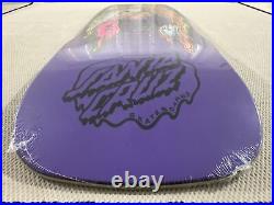 Santa Cruz Claus Grabke MELTING CLOCKS purple skateboard deck