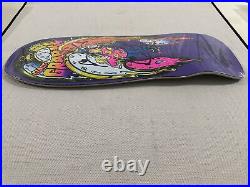 Santa Cruz Claus Grabke MELTING CLOCKS purple skateboard deck