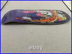 Santa Cruz Claus Grabke MELTING CLOCKS purple skateboard deck