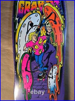 Santa Cruz Claus Grabke Melting Clock Reissue Skateboard Deck Jim Phillips Art