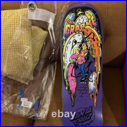 Santa Cruz Claus Grabke Melting Clocks Reissue Skateboard Deck Rare Purple