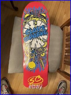 Santa Cruz Claus Grabke Reissue Skateboard Deck Exploding Clock