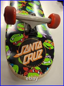 Santa Cruz Complete Skateboard TMNT Bullet Trucks. Skated, Needs Adjusting