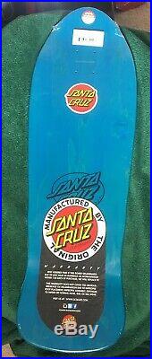 Santa Cruz Corey O'brien Reaper Reissue Skateboard Deck. Teal Stain out of print