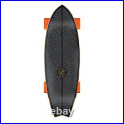 Santa Cruz Cruiser Skateboard Flame Dot Shark Surf Skate 9.85 x 31.52