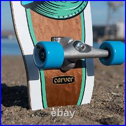 Santa Cruz Cruiser Skateboard Wave Dot Cut Back Surf Skate 9.75 x 29.95