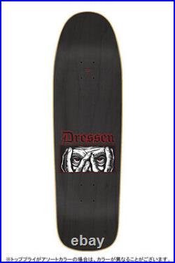 Santa Cruz DRESSEN EYES EVERSLICK PRO Red Black Shaped Skateboard Deck 9.31inch