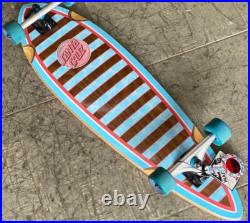 Santa Cruz Decoder Wave TEAL RED Pintail Longboard SKATEBOARD Complete 9.2x33