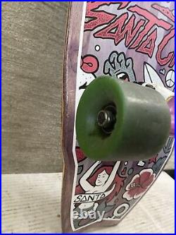 Santa Cruz Doodle Shark MID Cruzer Complete Skateboard Purple 9.75in X 32.92in