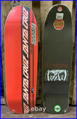 Santa Cruz Dressen Eyes Everslick 9.1 Skateboard Deck Eric Dressen Art