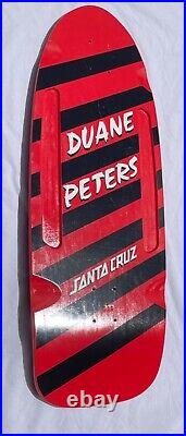 Santa Cruz Duane Peters Pro Model Skateboard Skate Deck Routed rails