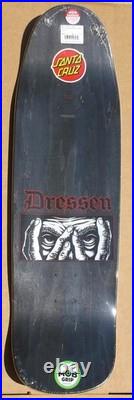 Santa Cruz Eric Dressen Eyes Everslick Reissue Skateboard Deck Rare