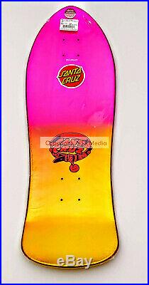 Santa Cruz Eric Dressen Pup Gold and Purple Fade Reissue Skateboard Deck NOS