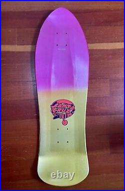 Santa Cruz Eric Dressen Pup Skateboard Deck Metallic Fade Pink Yellow
