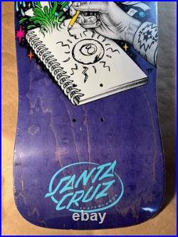 Santa Cruz Erick Winkowski Sketchbook Old School Skateboard Deck Blacklight Art