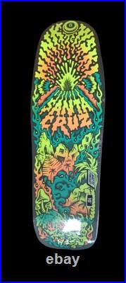 Santa Cruz Erick Winkowski Volcano GLOW IN DARK skateboard Deck Art By Tallboy
