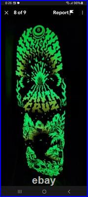 Santa Cruz Erick Winkowski Volcano GLOW IN DARK skateboard Deck Art By Tallboy