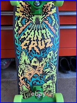 Santa Cruz Erick Winkowski Volcano Neon Skateboard Deck Rare