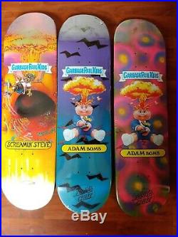 Santa Cruz Garbage Pail Kids Custom Skateboard Lot Of 12 Total Boards with5 grips