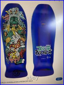 Santa Cruz Godzilla Kaiju Roskopp Skateboard Deck