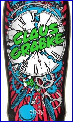 Santa Cruz Grabke Exploding Clock Reissue Black Matte Finish 10.0 in x 30.0 in