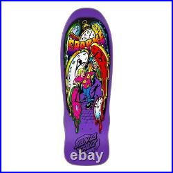 Santa Cruz Grabke Melting Clocks Purple Re-issue 9.7 Skateboard Deck