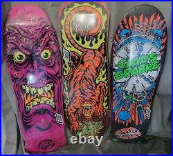 Santa Cruz Grabke SAlba Roskopp retro reissue skateboard decks, set of 3