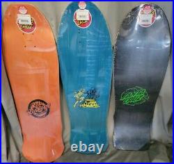 Santa Cruz Grabke SAlba Roskopp retro reissue skateboard decks, set of 3
