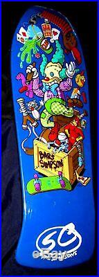 Santa Cruz Grosso Simpsons Bart Toybox Reissue Skateboard Deck new in Shrink