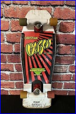 Santa Cruz Hosoi VERT Skateboard Deck Vintage Complete 1980s Tracker Ultralight