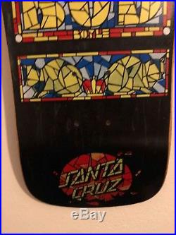 Santa Cruz Hugh Bod Boyle Stained Glass Nos Skateboard deck