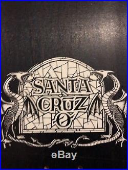 Santa Cruz Hugh Bod Boyle Stained Glass Nos Skateboard deck Vintage