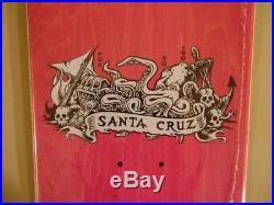 Santa Cruz Jason Jessee NEPTUNE 2 Skateboard PINK STAIN withYELLOW Serpent 2009