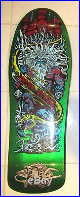 Santa Cruz Jason Jessee Neptune II Skateboard Reissue Deck in Metallic Green