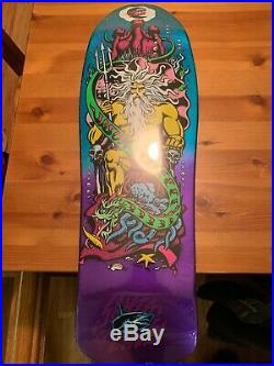 Santa Cruz Jason Jessee Neptune Reissue Skateboard Deck Purple Blue Fade New