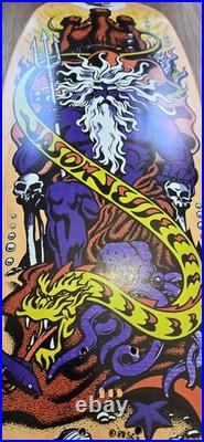 Santa Cruz Jason Jessee Neptune Signed Purple Skateboard Deck Sungod Shark Tail