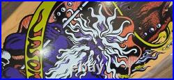 Santa Cruz Jason Jessee Neptune Signed Purple Skateboard Deck Sungod Shark Tail