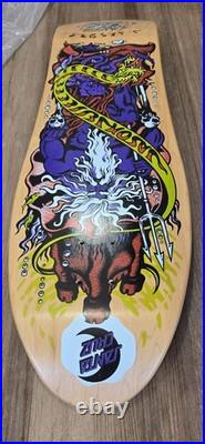 Santa Cruz Jason Jessee Neptune Signed Purple Skateboard Deck Sungod Shark Tail