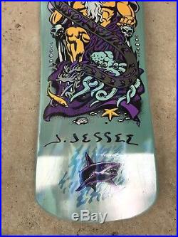 Santa Cruz Jason Jessee SIGNED Neptune Bat 30th Anniversary reissue Prism Deck