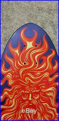 Santa Cruz Jason Jessee Sun God NOS (1988 Original) vintage skateboard deck