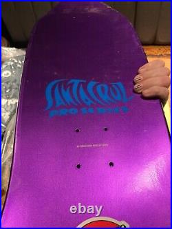 Santa Cruz Jason Jessee Sungod Reissue Skateboard Deck. Rare Purple