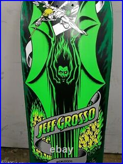 Santa Cruz Jeff Grosso Demon Green Skateboard Deck Reissue Rare