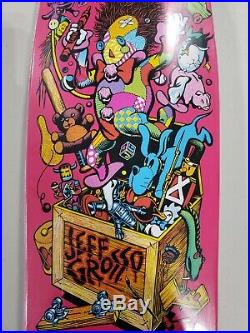 Santa Cruz Jeff Grosso Toybox HOT PINK Skateboard Reissue 32x9.5 Brand New HTF