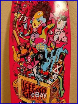 Santa Cruz Jeff Grosso Toybox HOT PINK Skateboard Reissue 32x9.5 New HTF