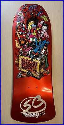 Santa Cruz Jeff Grosso Toybox Metalic Orange Skateboard Reissue Deck Old School