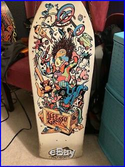 Santa Cruz Jeff Grosso Toybox OG Original Used Vintage 80s Skateboard Deck Rare