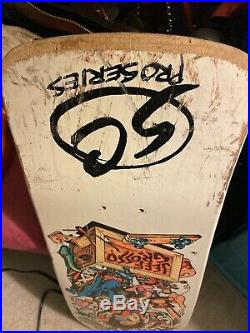 Santa Cruz Jeff Grosso Toybox OG Original Used Vintage 80s Skateboard Deck Rare